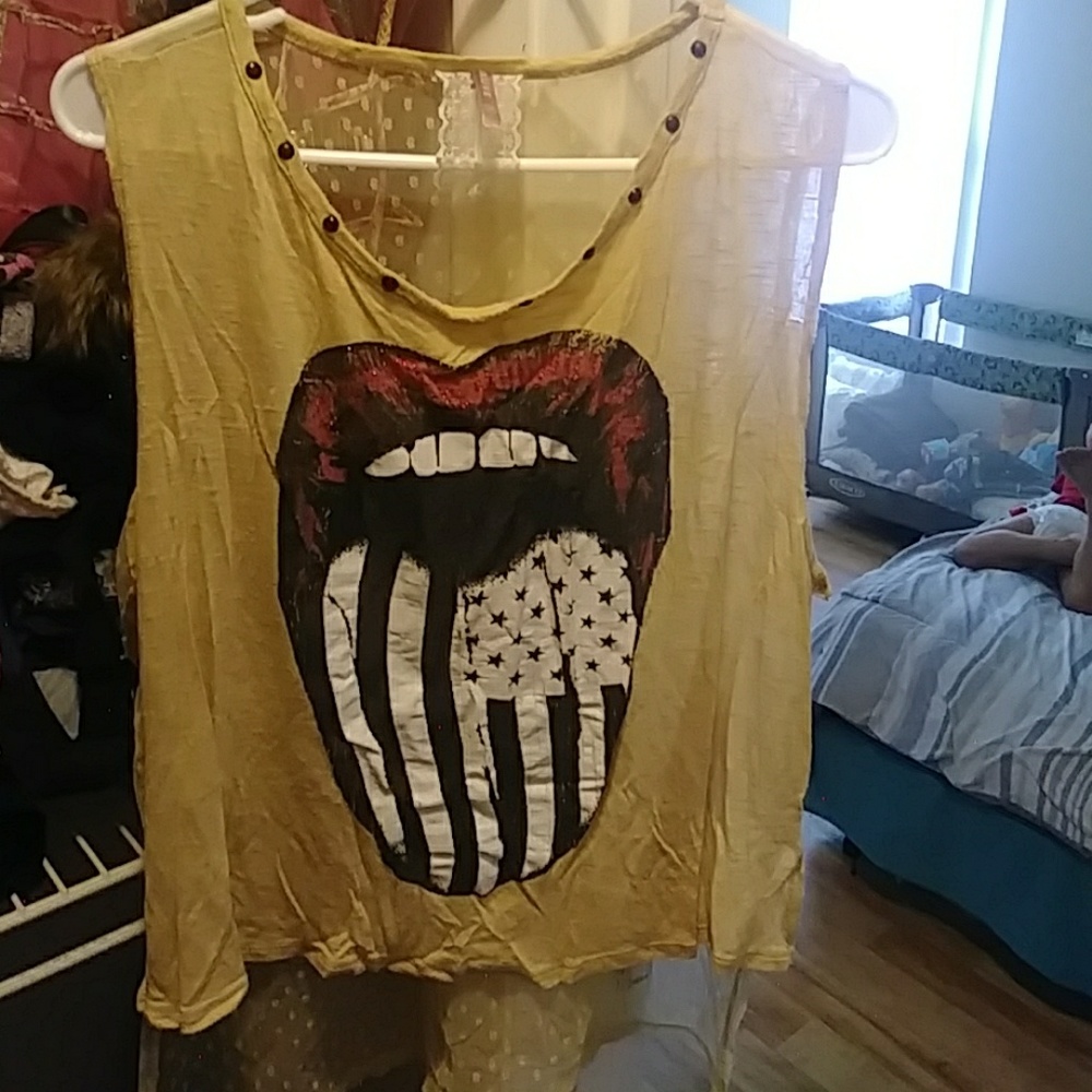 Rolling stone tank top